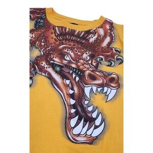 JNCO Shirt Mens Wrap Around Alligator Graphic Tee Shirt Long Sleeve Size S…